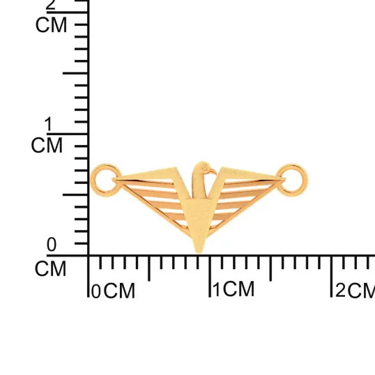 14k Exquisite Eagle Charm Gold Rakhi