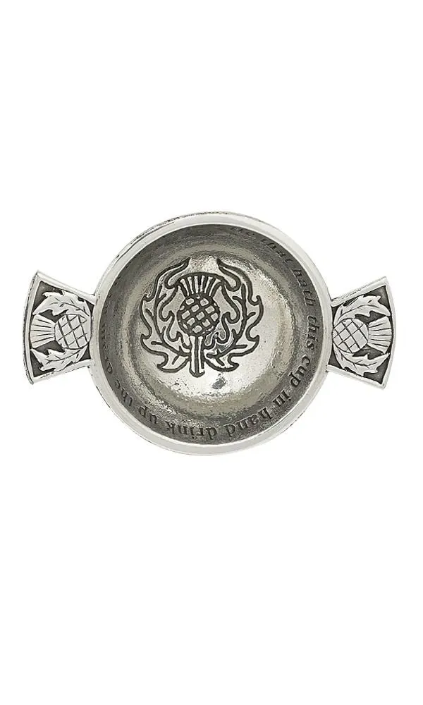 1.75'' Quaich - Thistle Design