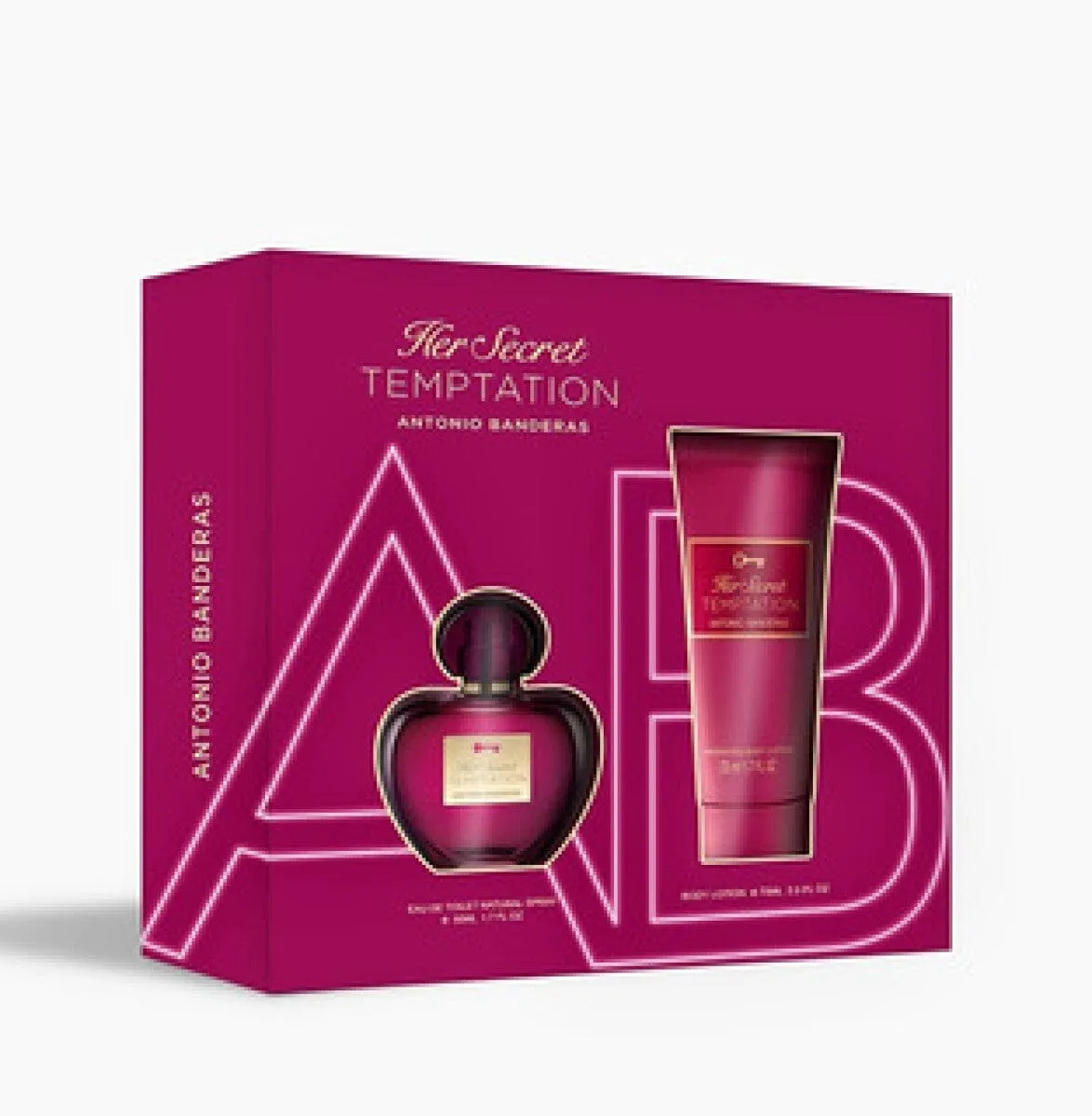 Antonio Banderas Her Secret Temptation Set EDT 50 ML   Crema 75 ML (M)