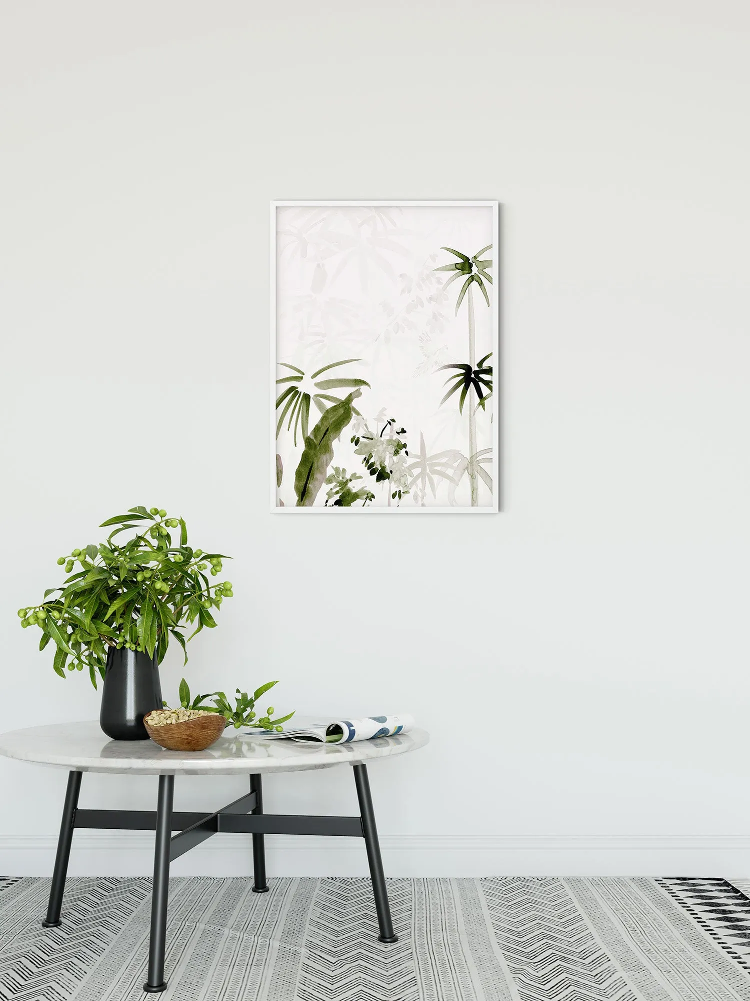 Bamboo Drawing Art Poster