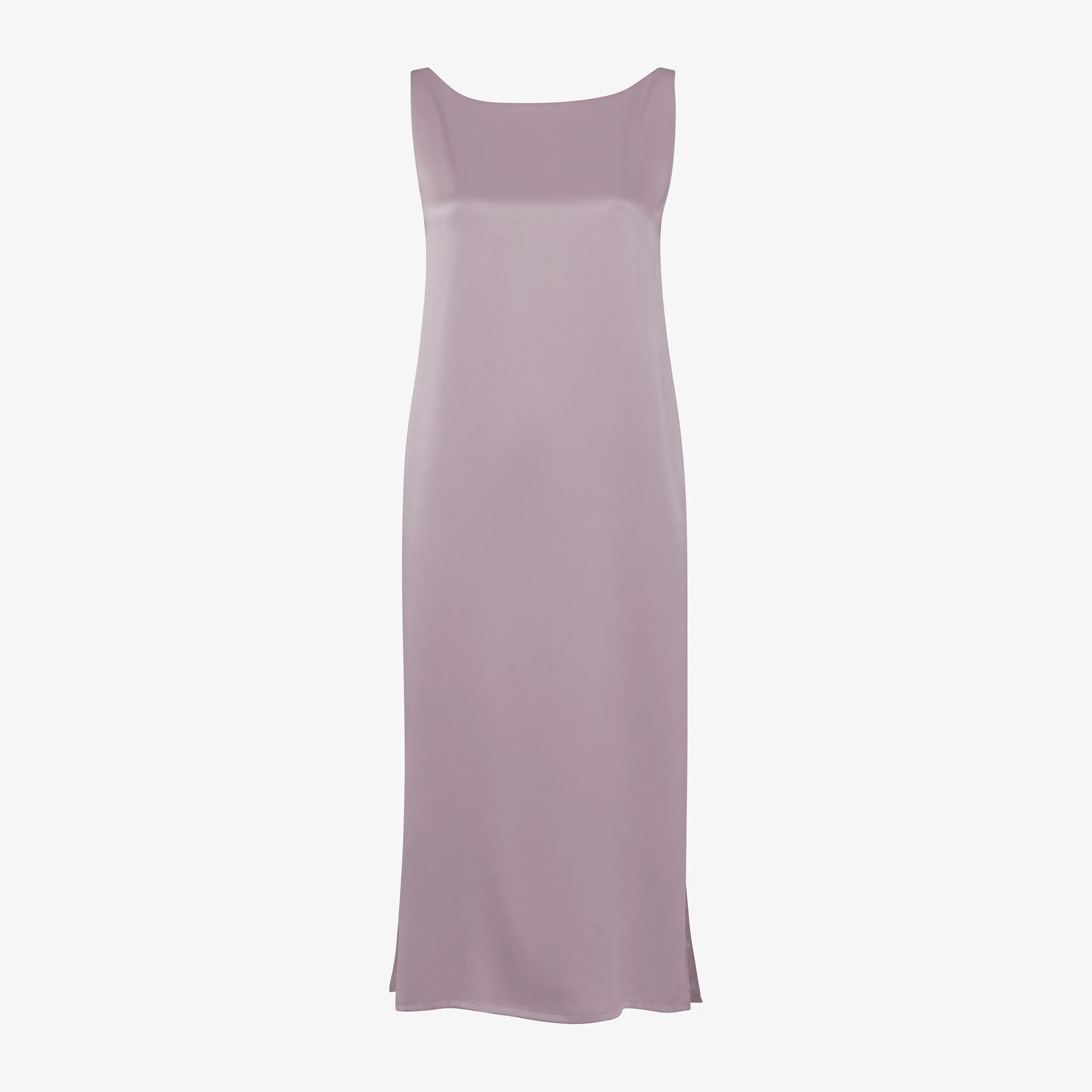 Bevin Dress - Washable Silk Charmeuse :: Wisteria