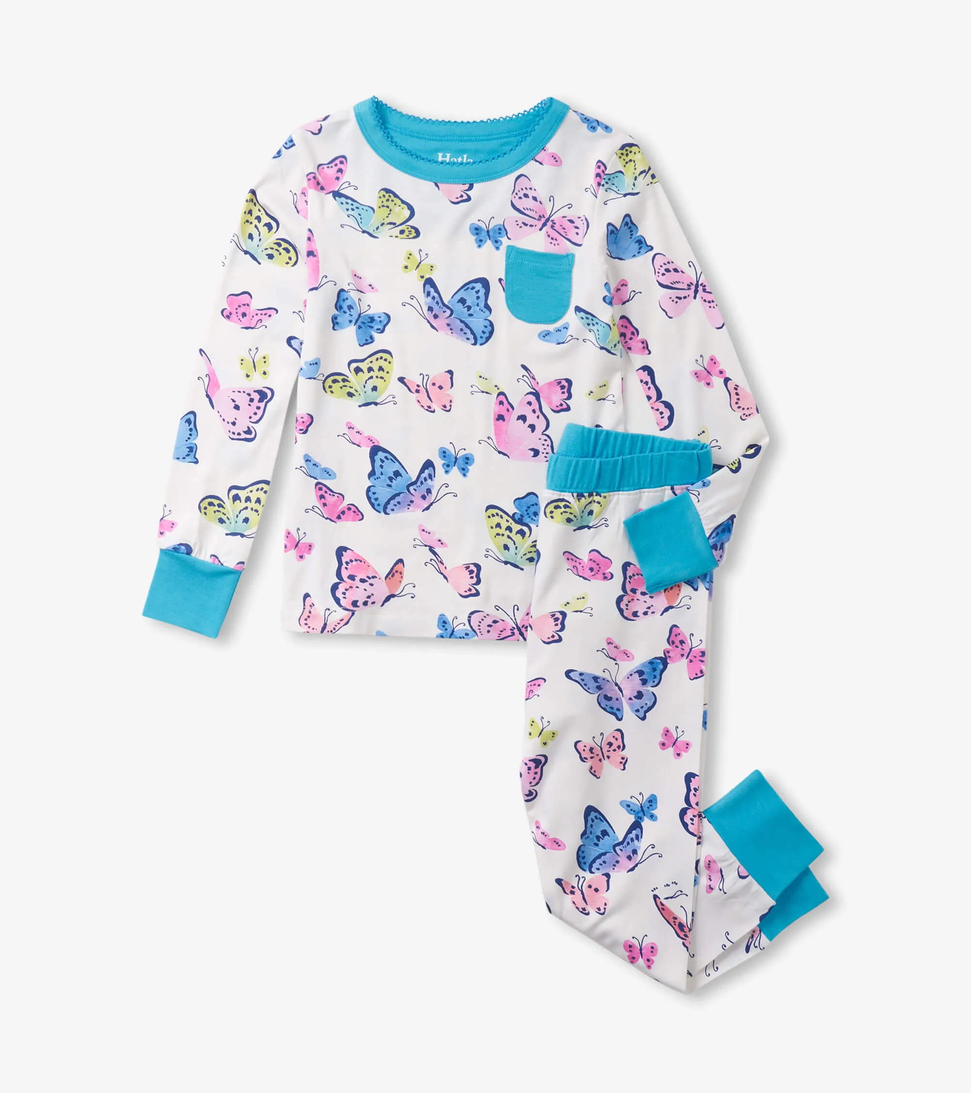 Big Butterflies Bamboo Pajama Set