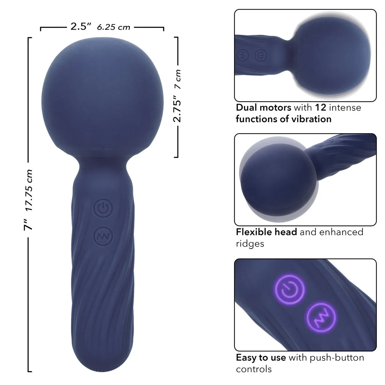 CalExotics Charisma Seduction Rechargeable Silicone Massager Wand