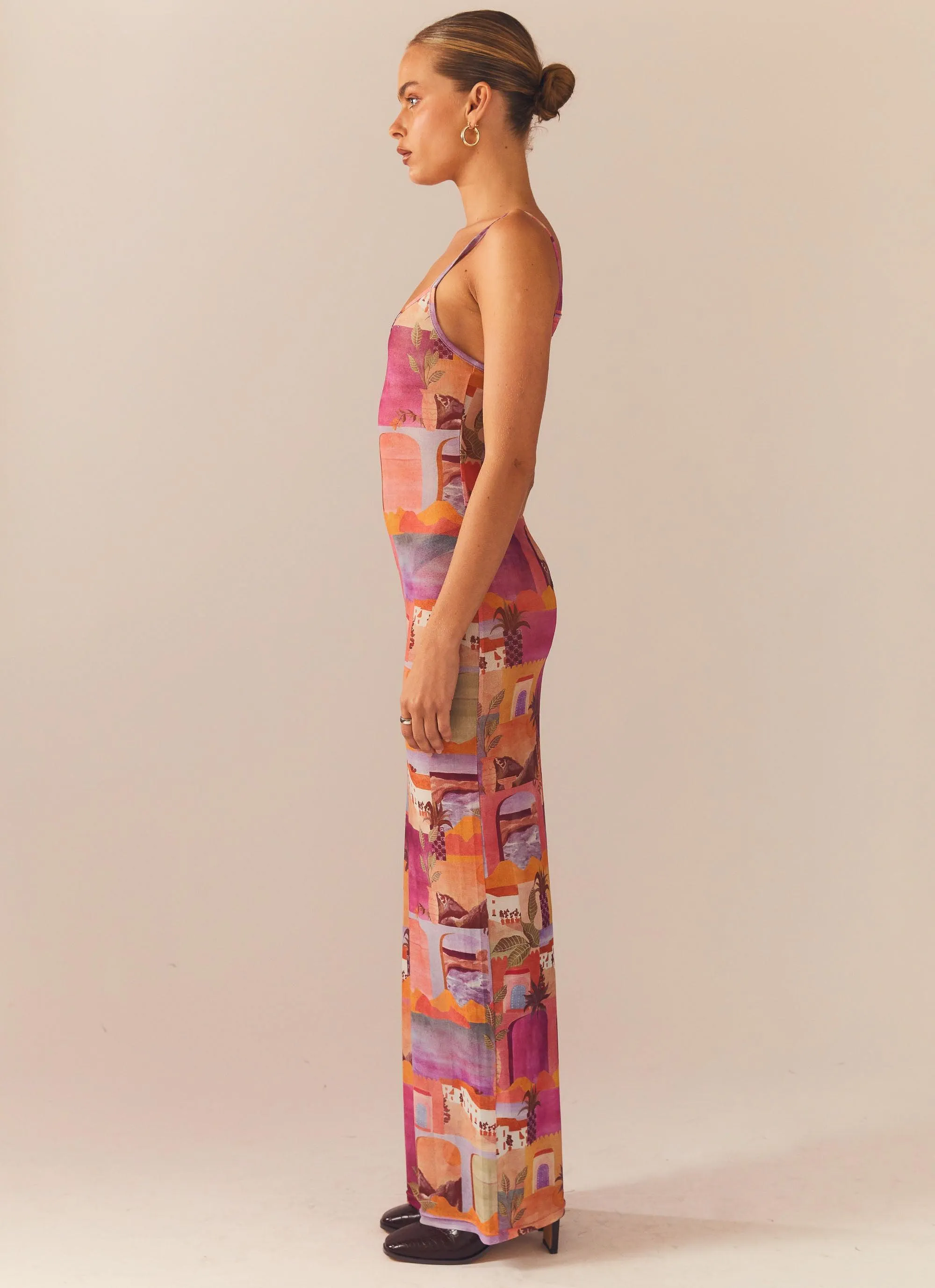 Dreams of the Desert Maxi Dress - Sunset Building