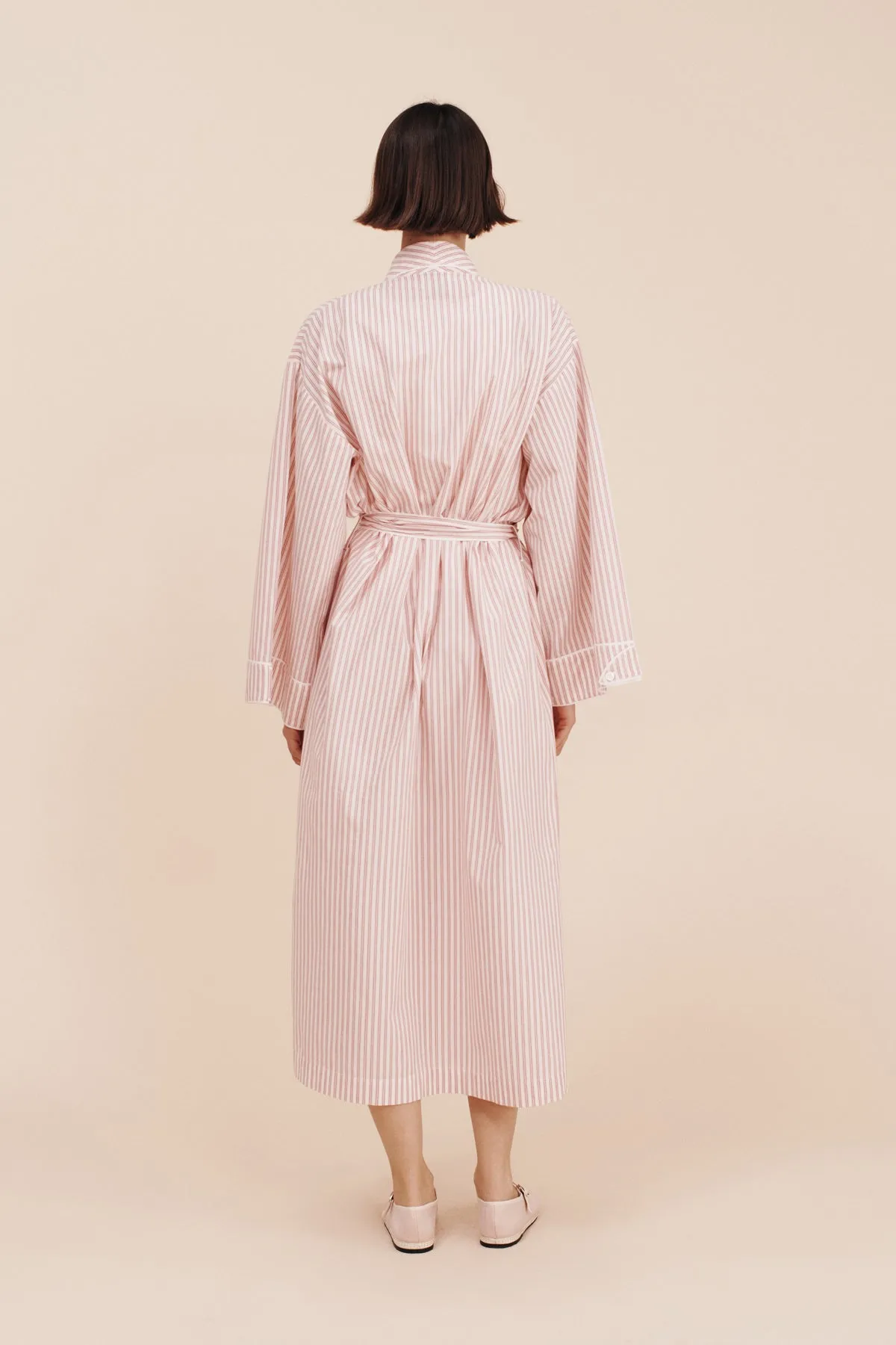 EDIE ROBE - STRAWBERRY STRIPE