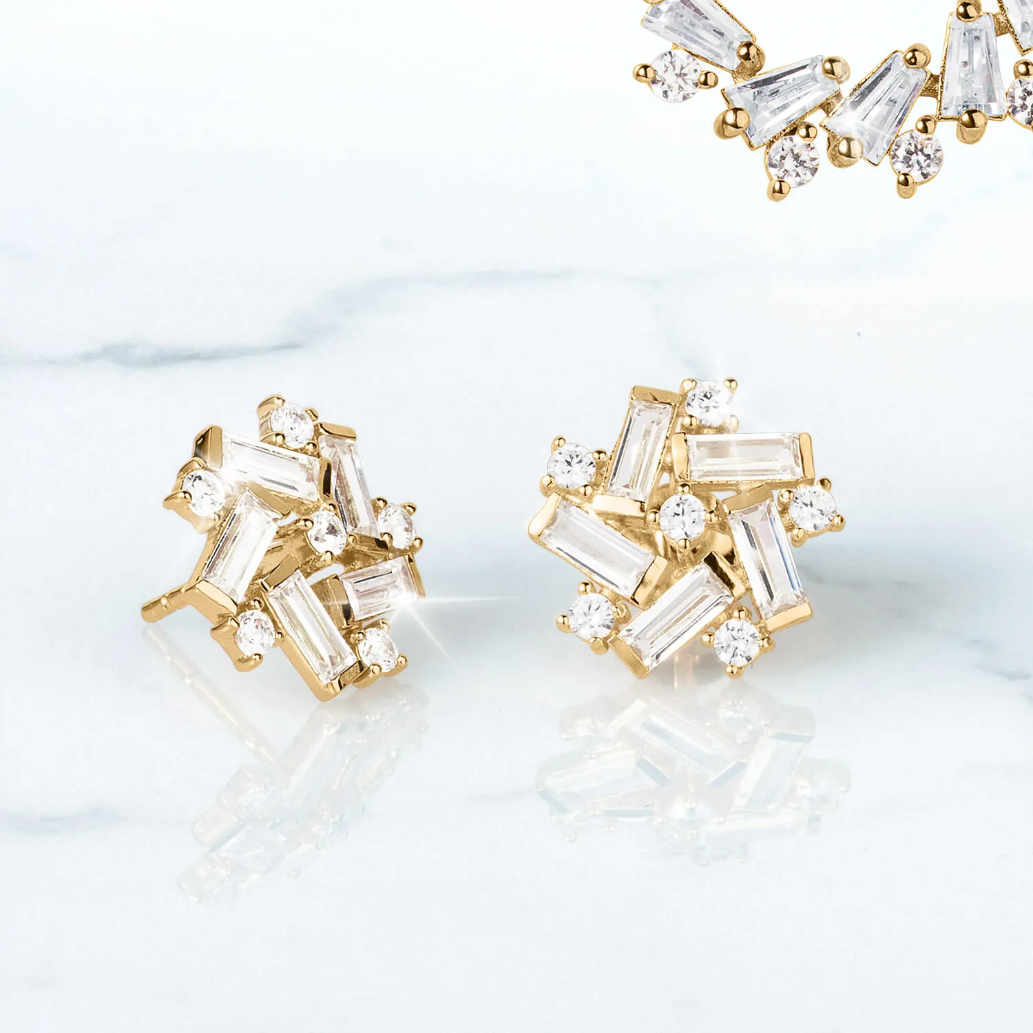 Endless Gems Fancy Stud Earrings