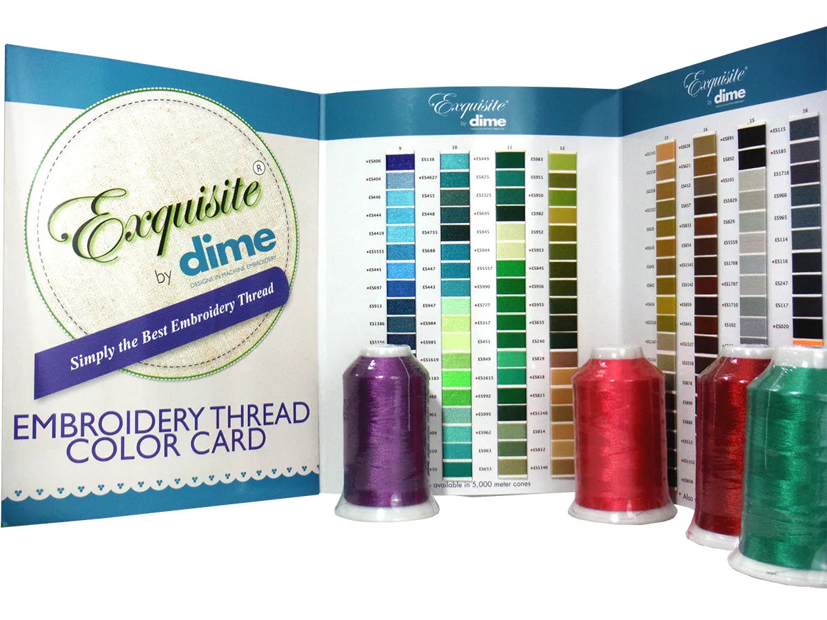 Exquisite® Embroidery Thread Color Card