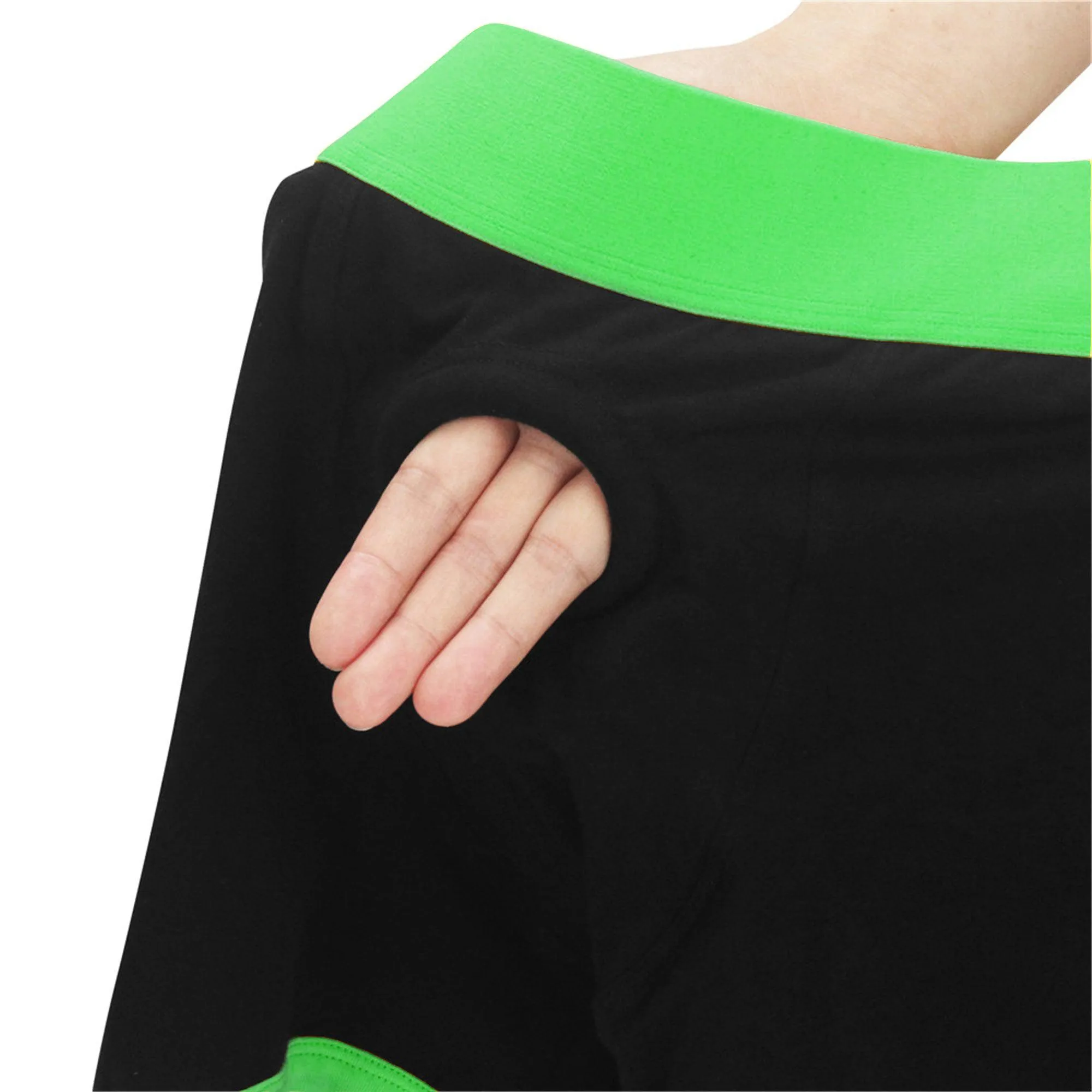 Get Lucky Strap on Boxer Shorts - Medium/large -  Black/green