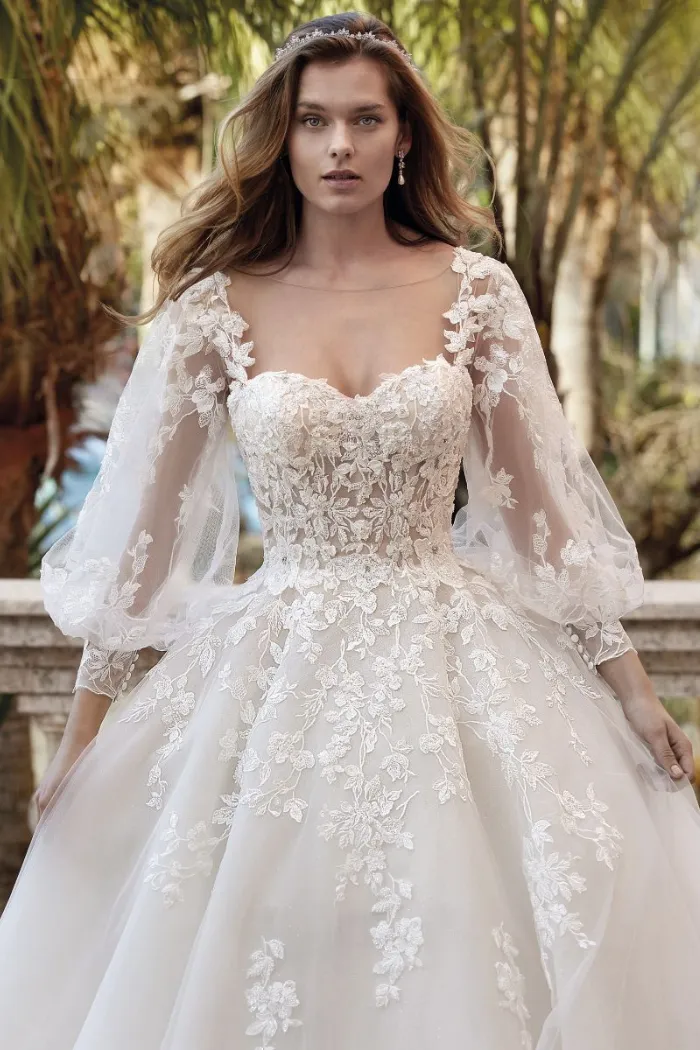 Lace Appliqué Ball Gown