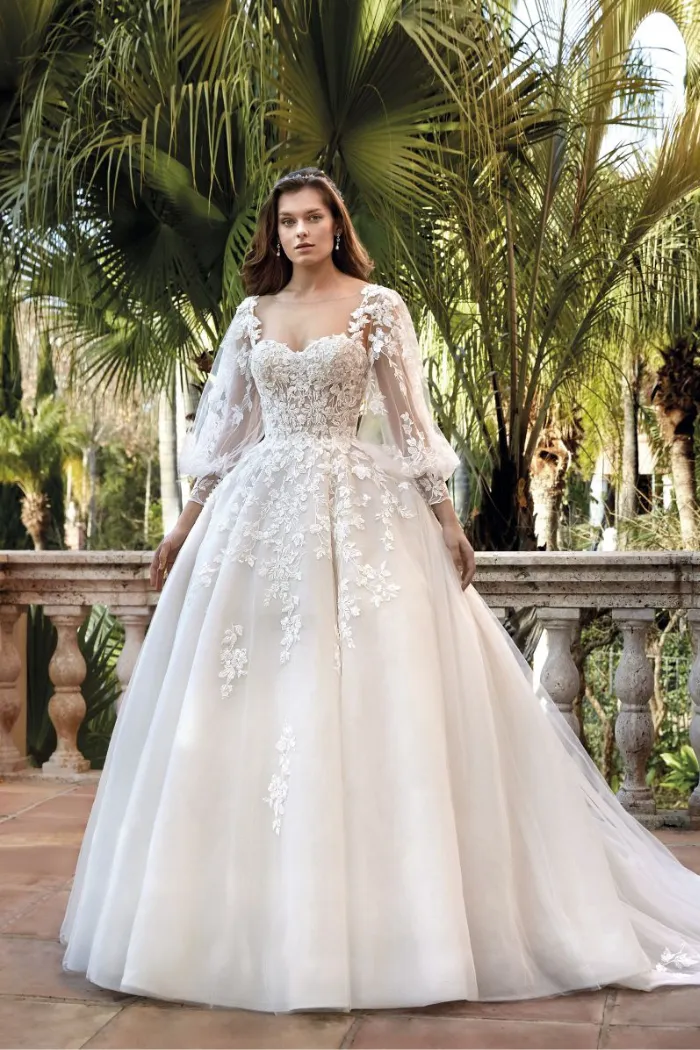 Lace Appliqué Ball Gown