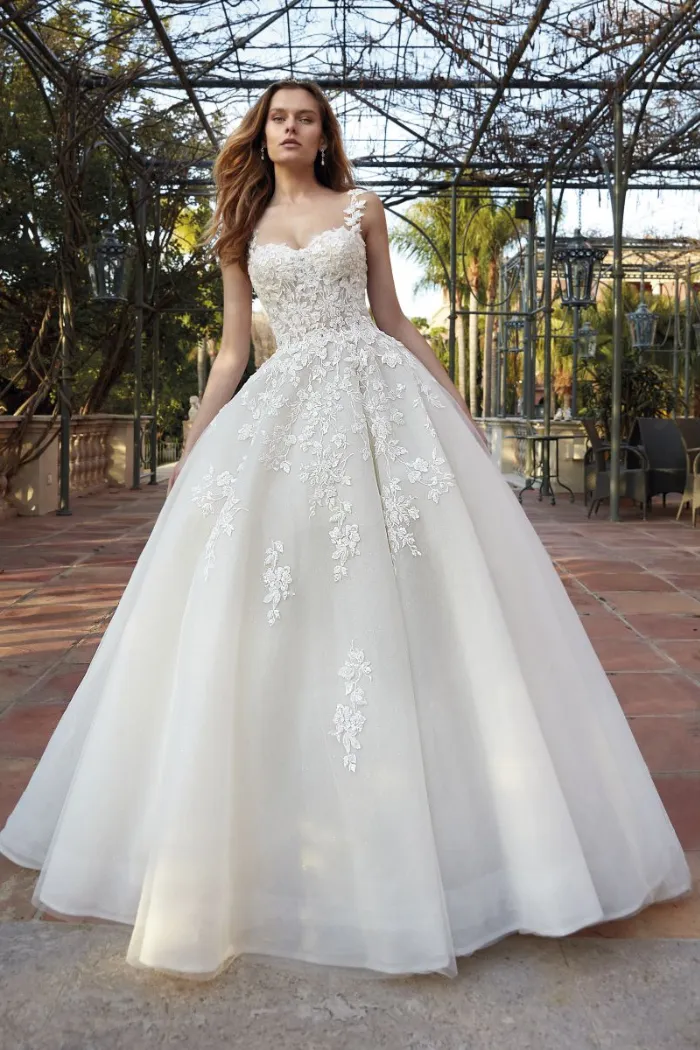 Lace Appliqué Ball Gown