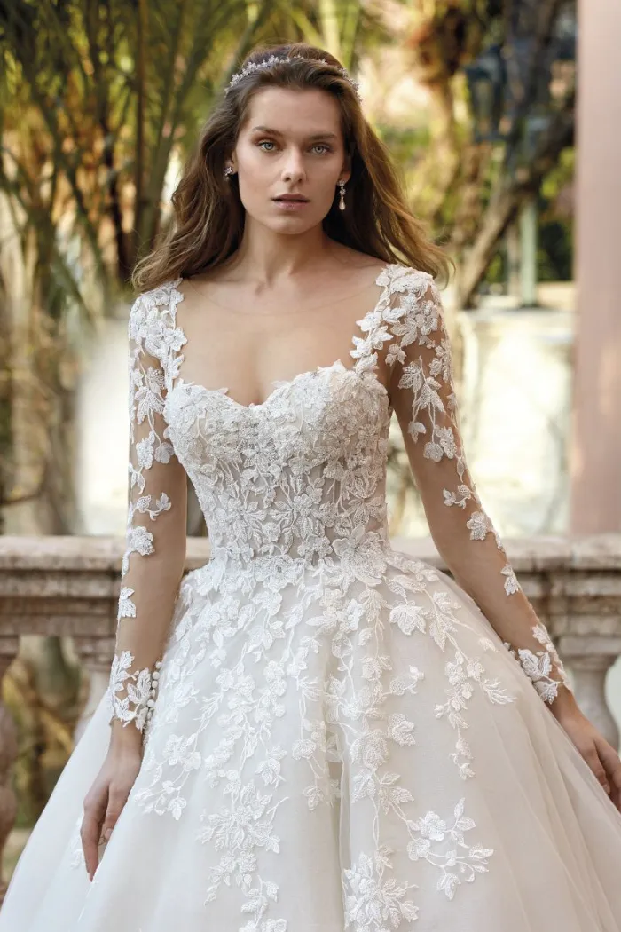 Lace Appliqué Ball Gown