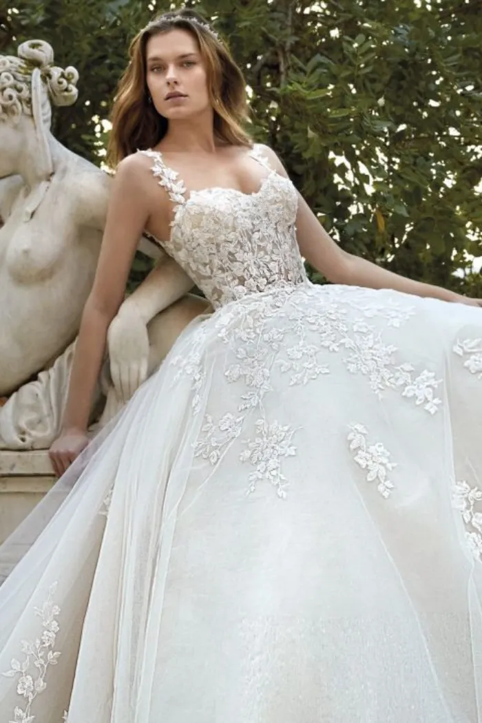 Lace Appliqué Ball Gown