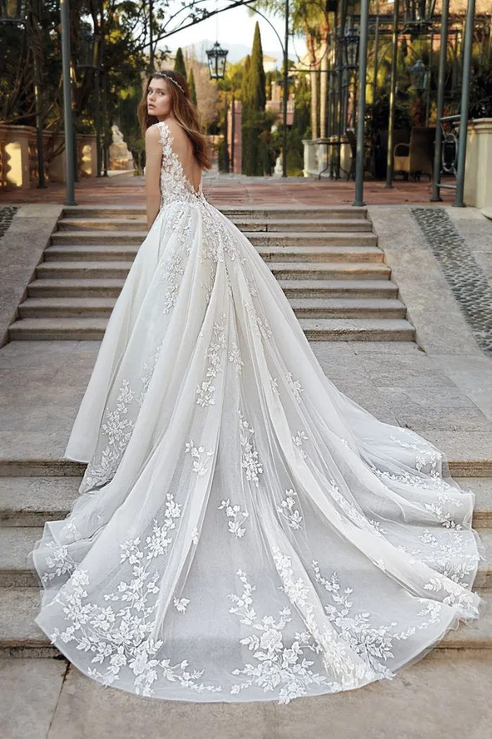 Lace Appliqué Ball Gown