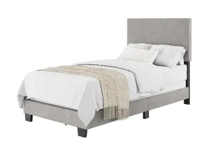 Light Grey Modern Twin/Single Bed