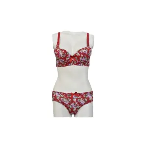 Luxury bra and panty sets price in Pakistan Spring Flowers Padded bra panty sets