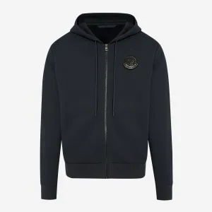 Moncler Logo Badge Zip Up Hoodie