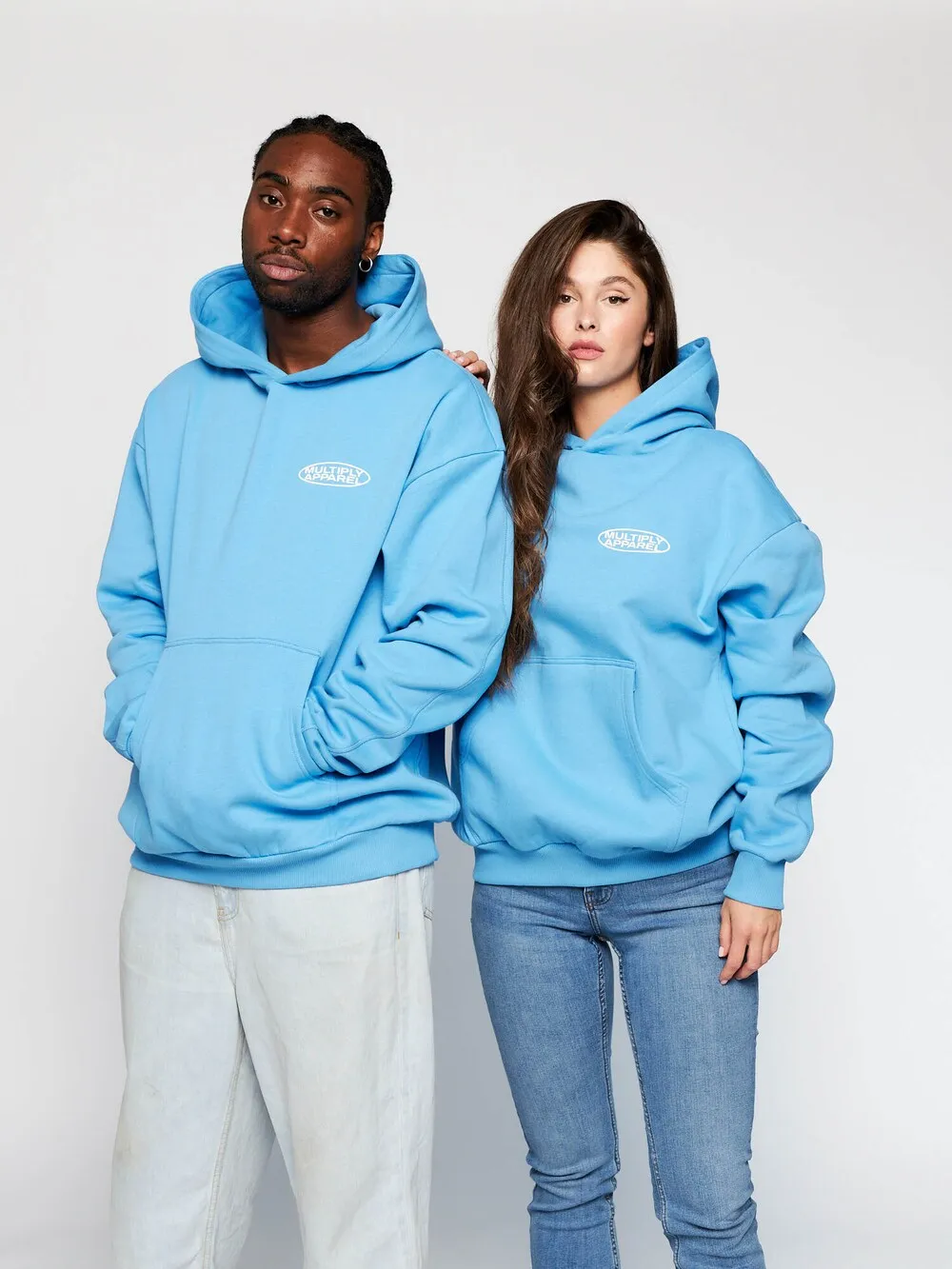 Multiply Apparel sweatshirt, light blue