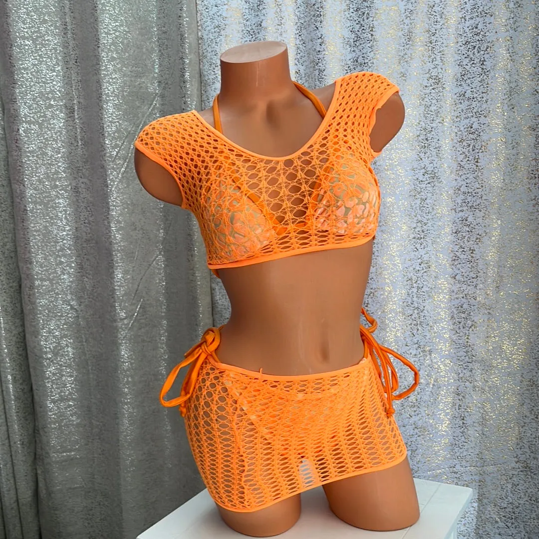 Neon Orange Cover Ups