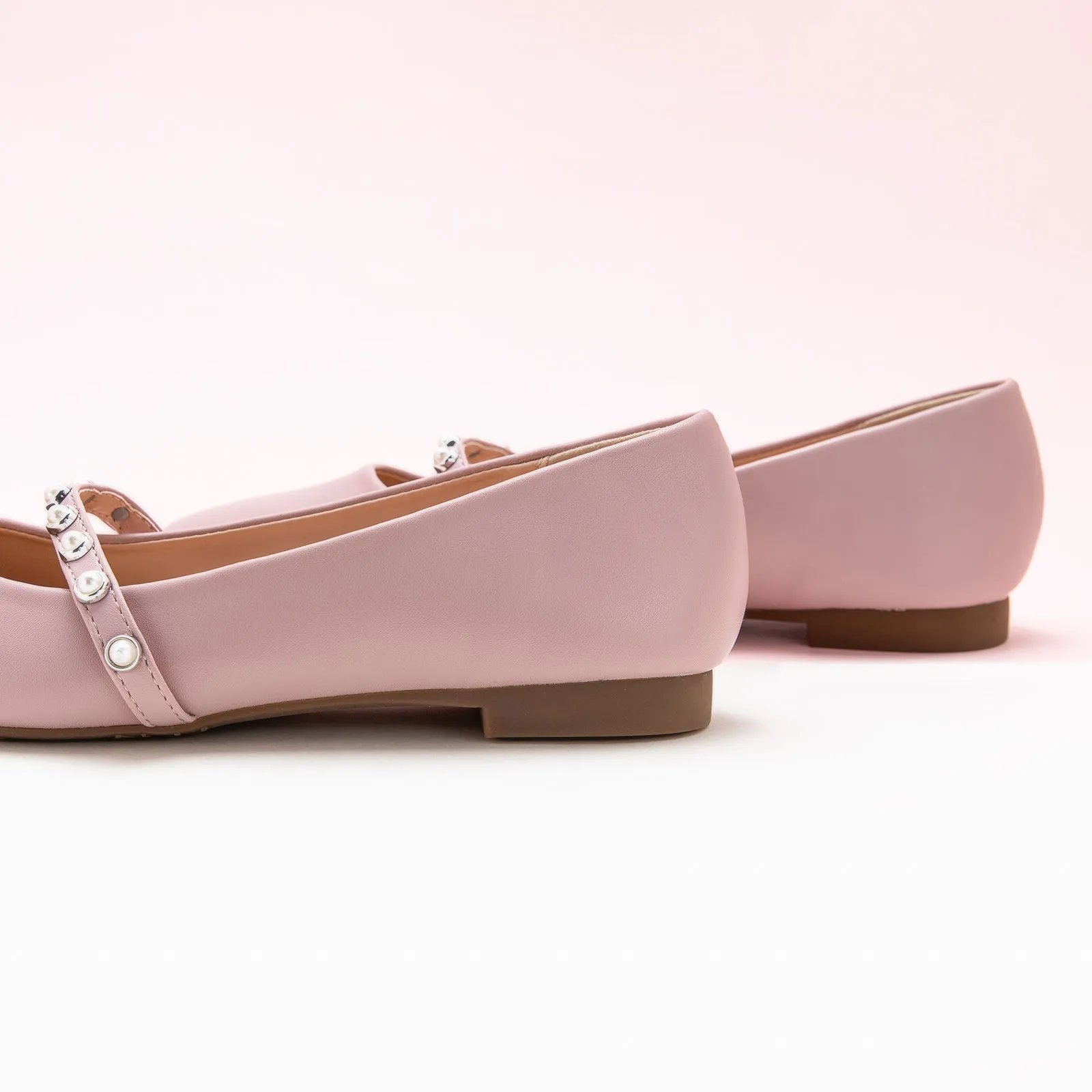 Pearl-Strap Mary Jane (Clara) Pink