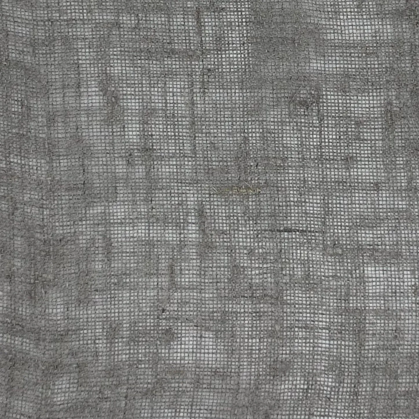 Raw Linen Sheer Pashmina, Inverted Pleat, NO LINING