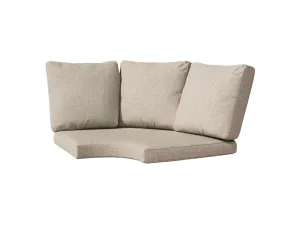 Replacement Back & Seat Round Corner Sectional Cushions 4pc - Grey