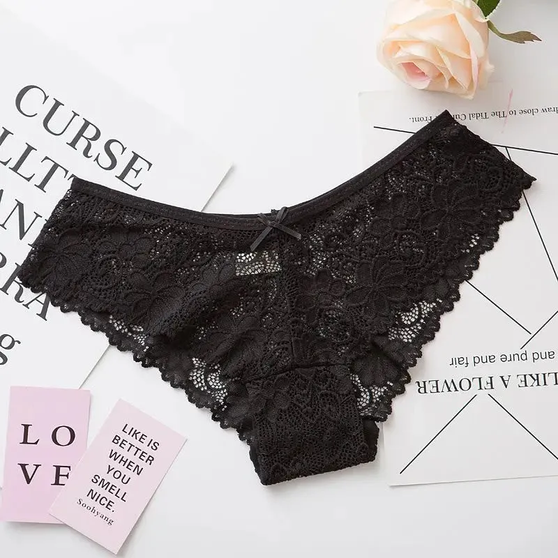 Sexy Lace Panties Women Fashion Cozy Lingerie Tempting Briefs High Quality Women's Underpant Low Waist Intimates Underwear