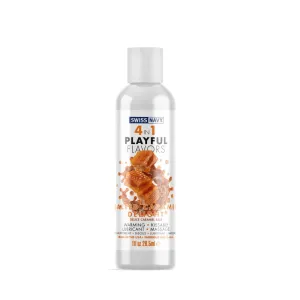 Swiss Navy 4-in-1 Playful Flavors -  Salted Caramel Delight - 1 Fl. Oz.