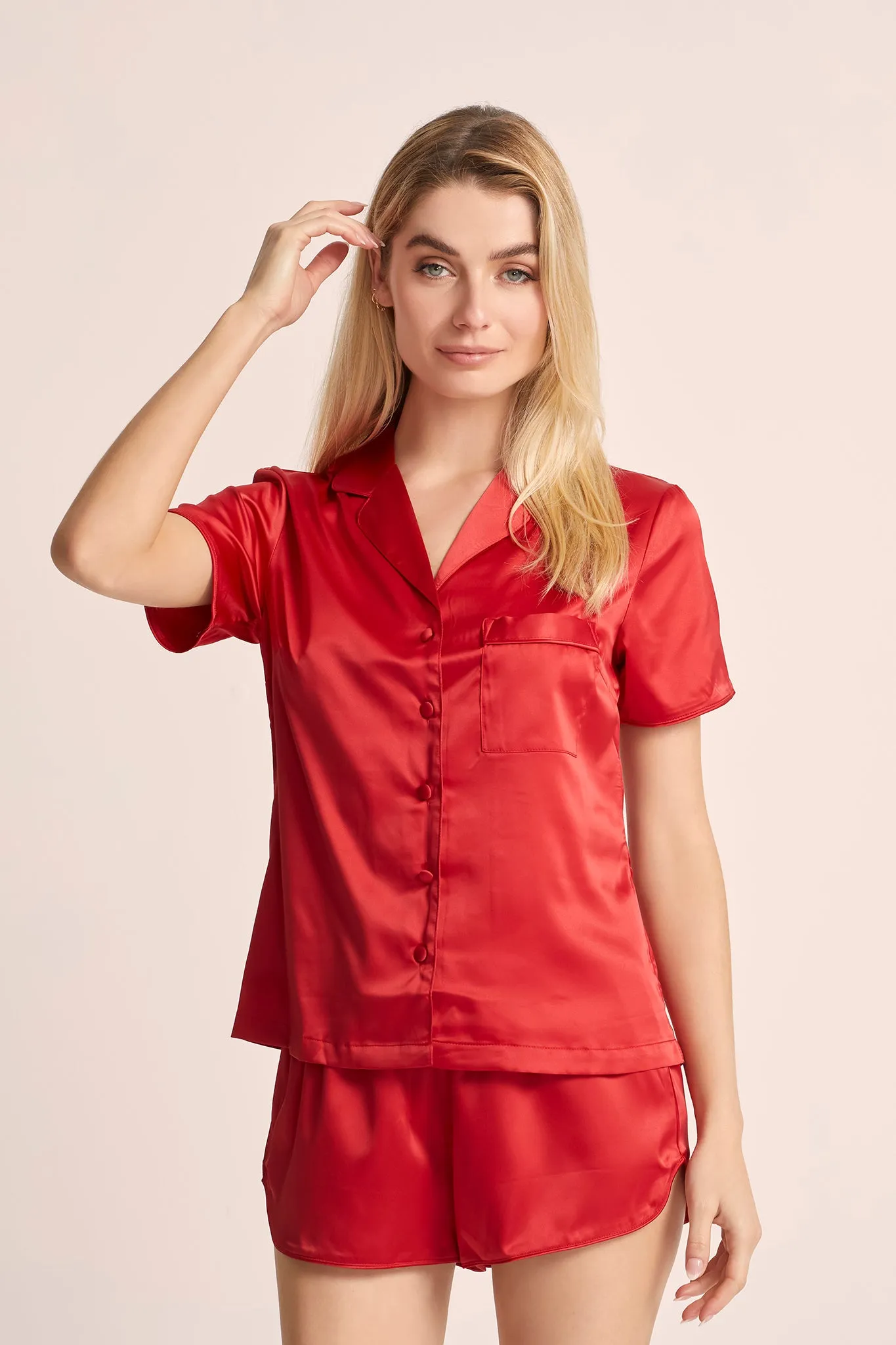 Toni Pyjama Set - Red